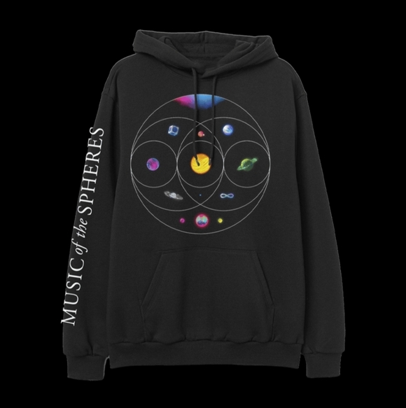 Coldplay Other - NWOT Unisex Coldplay Music Of The Spheres Black Hoodie